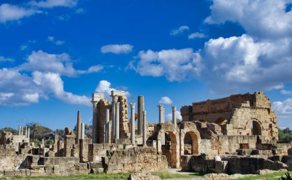 The Leptis Magna Ruins in Libya